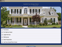 Tablet Screenshot of americanhometitlegroup.com